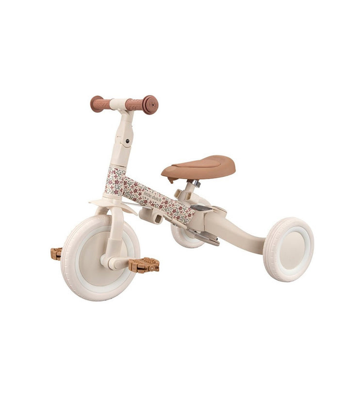 Triciclo con Barra 4 en 1 Blanco Flores
Little Dutch