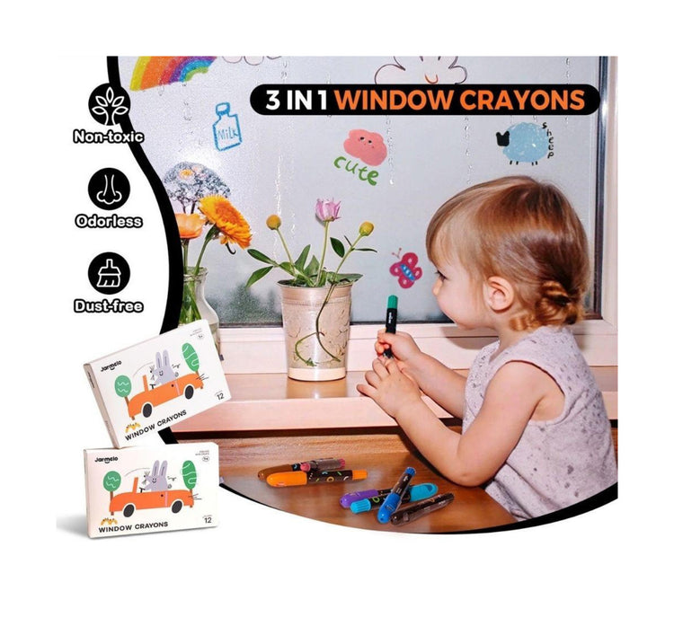 Caja 12 crayones para cristal, azulejos y papel Jarmelo