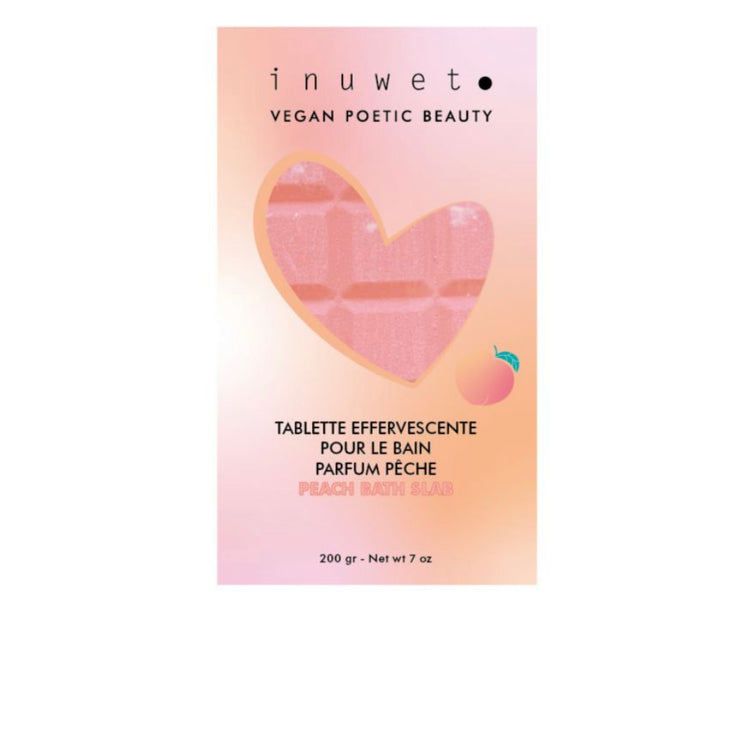 Tableta Efervescente para baño de Melocotón Vegana Inuwet