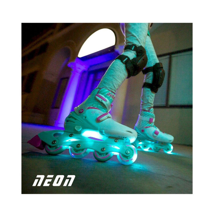Patines Combo Neón Verde y Rosa T.34-38
Yvolution