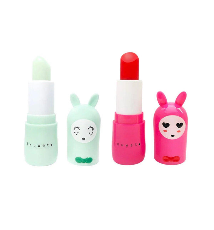 2 Bálsamos Labiales Verde y Fucsia
Inuwet