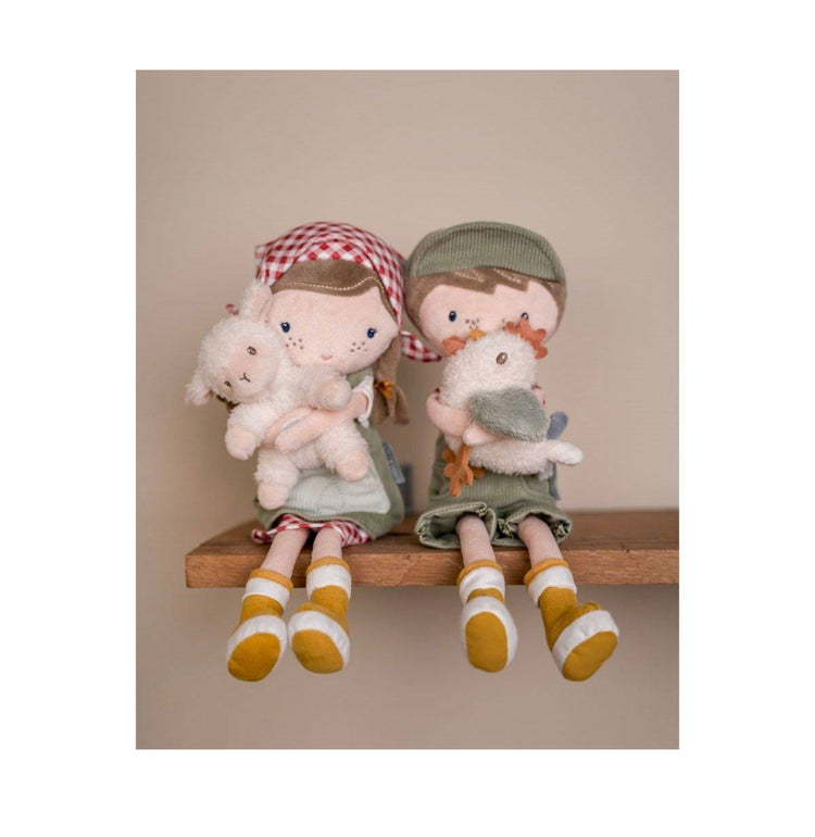 Muñeca Blandita Rosa Granjera con Oveja
Little Dutch