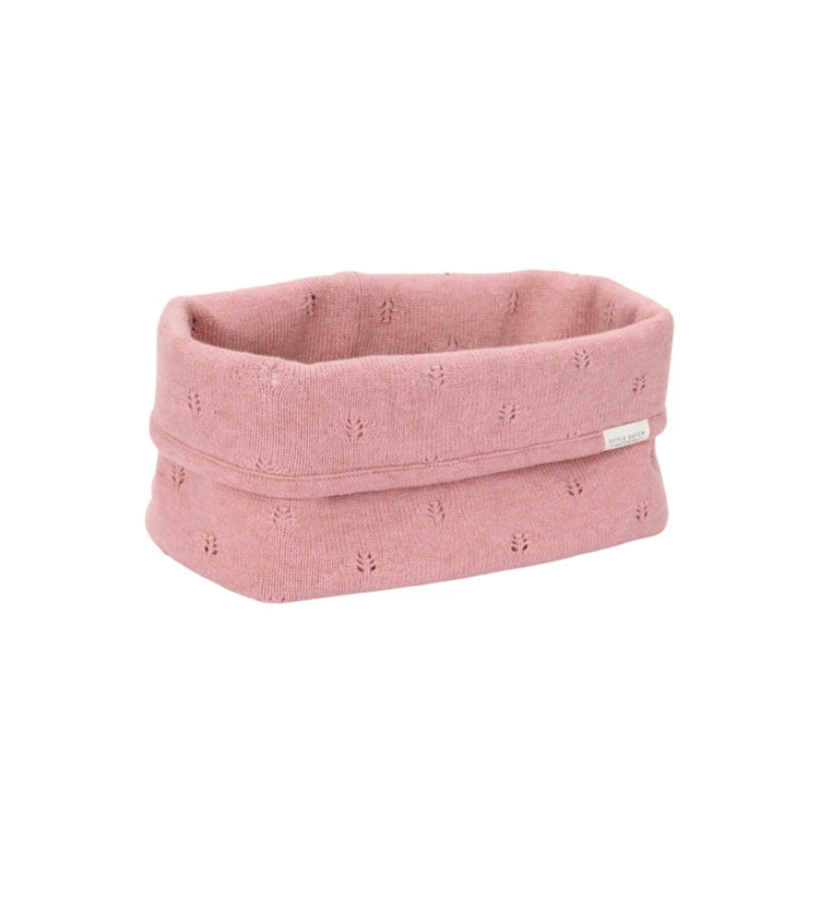 Cesta almacenamiento grande Pure rosa rubor