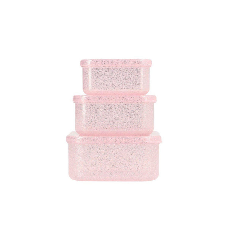 3 Cajas Almuerzo Glitter Pink
Tutete