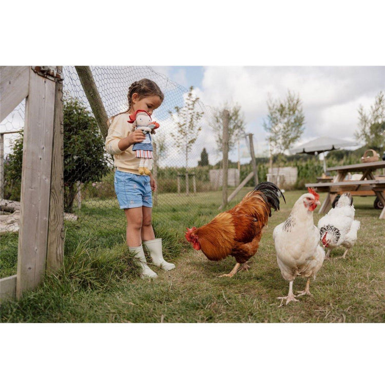 Muñeca Blandita Rosa Granjera con Oveja
Little Dutch