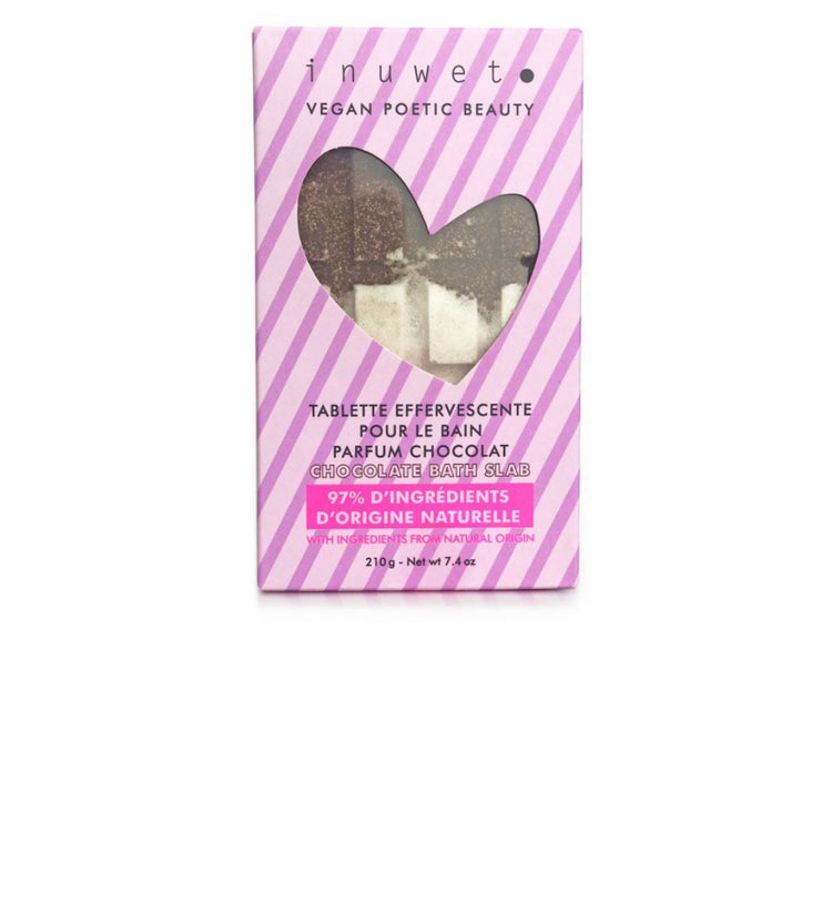 Tableta Efervescente para baño de Chocolate Vegana Inuwet