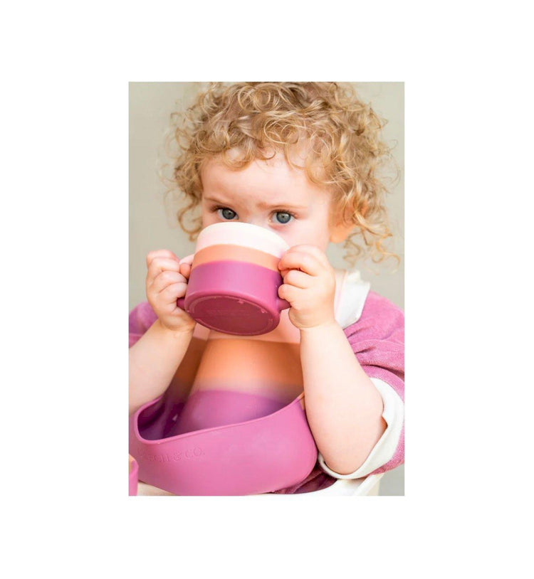 Taza de Silicona con Asas Color Splash Mauve Rose Ombre
Grech & Co