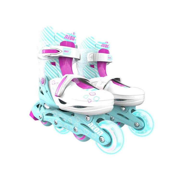 Patines Combo Neón Verde y Rosa T.34-38
Yvolution