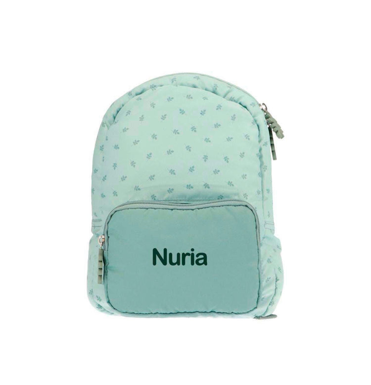 Mochila Infantil Acolchada Leaves Sage Personalizable
Tutete