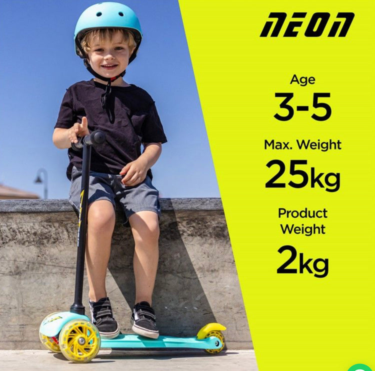 Patinete evolutivo 3 ruedas led Neon Rosa Yvolution