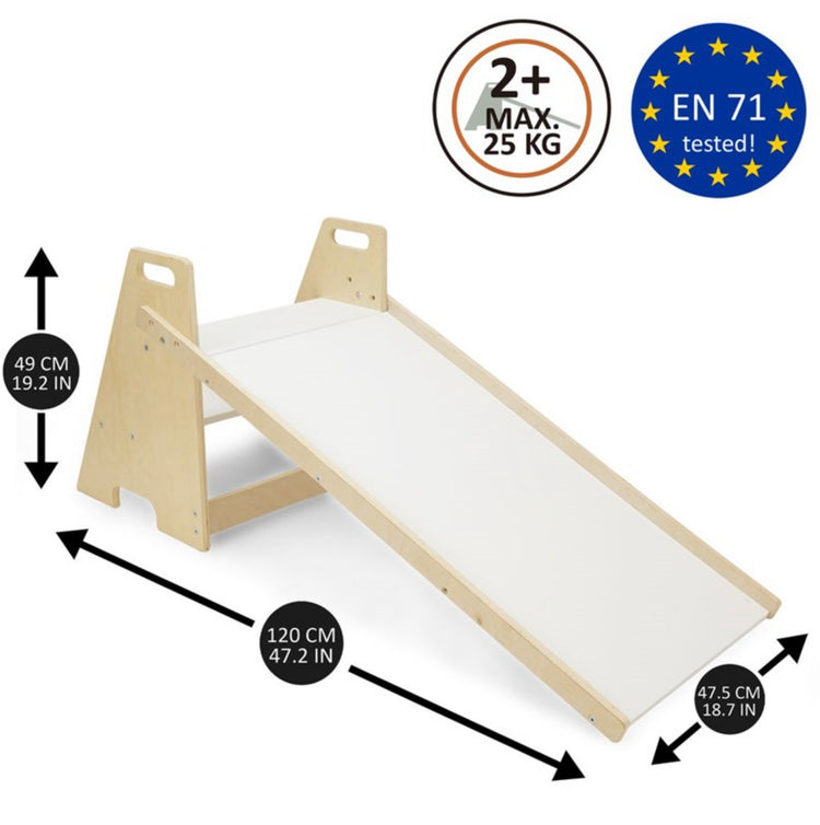 TOBOGÁN CON ESCALERA 2EN1 NATURAL