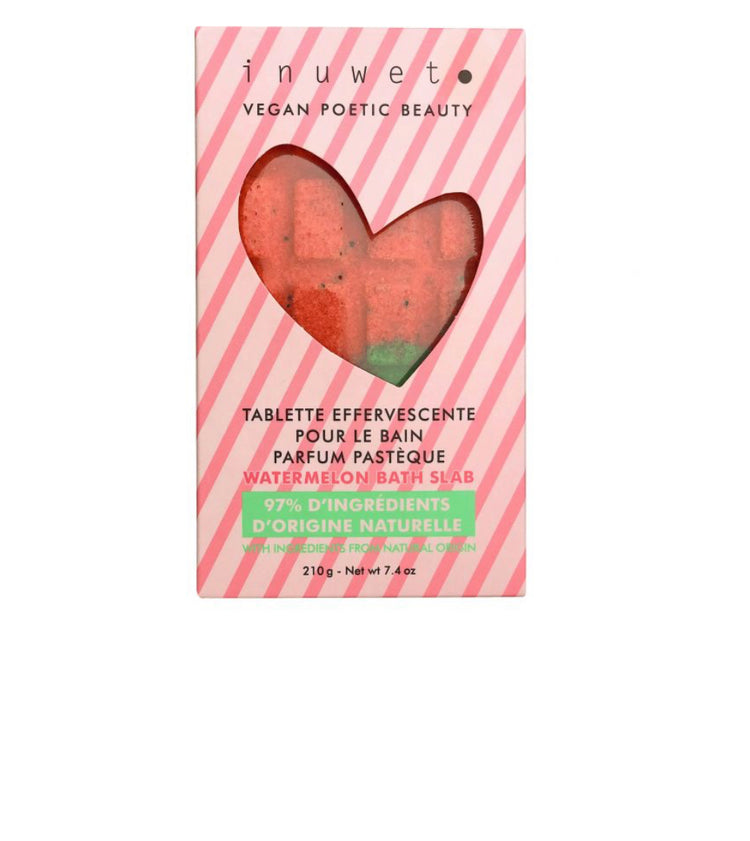 Tableta Efervescente para baño de Sandía Vegana Inuwet