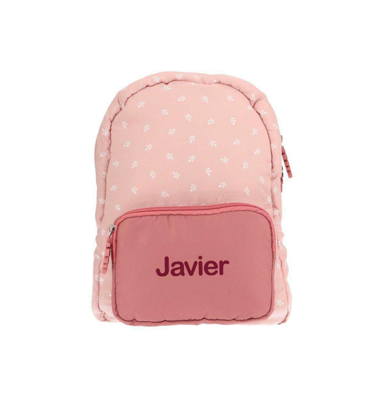 Mochila Infantil Acolchada Leaves Pink Personalizable
Tutete