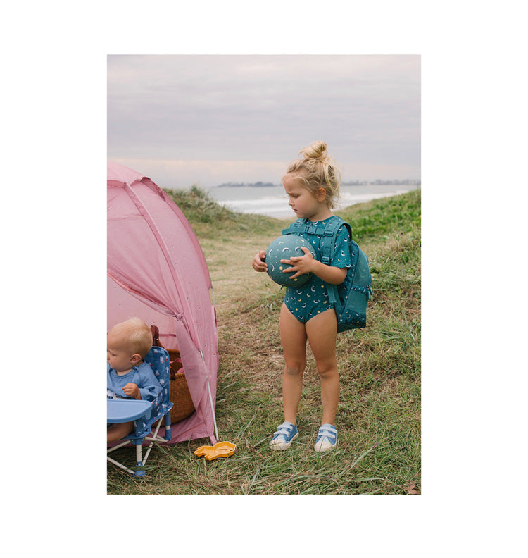 Mochila Infantil Antiarena Whale Teal
Monnëka