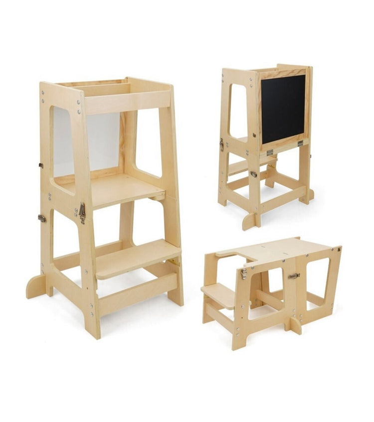 Prema 3 en 1 Torre de Aprendizaje y Mesa + Silla + Pizarra