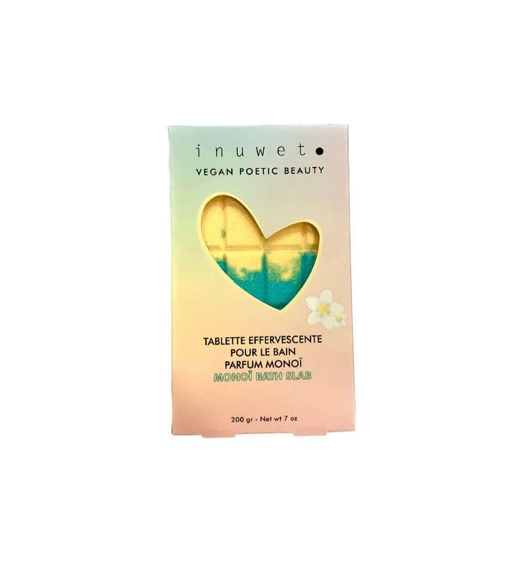 Tableta Efervescente para baño Vainilla Verde/Amarillo Vegana Inuwet