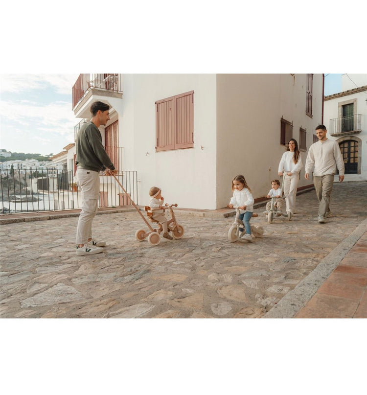 Triciclo con Barra 4 en 1 Rosa Flores
Little Dutch