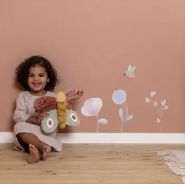 Vinilos decorativos little dutch flowers and butterflies