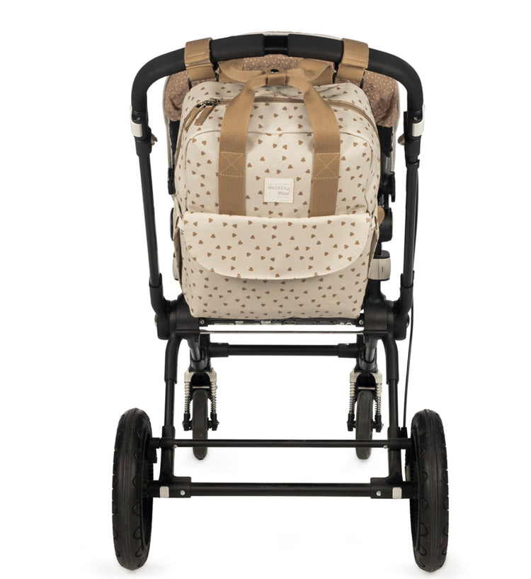 MOCHILA CORAZONES POPPY CANELA