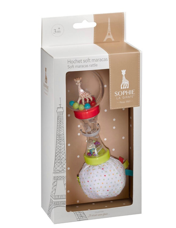 Sonajero maracas multitextura Sophie la girafe