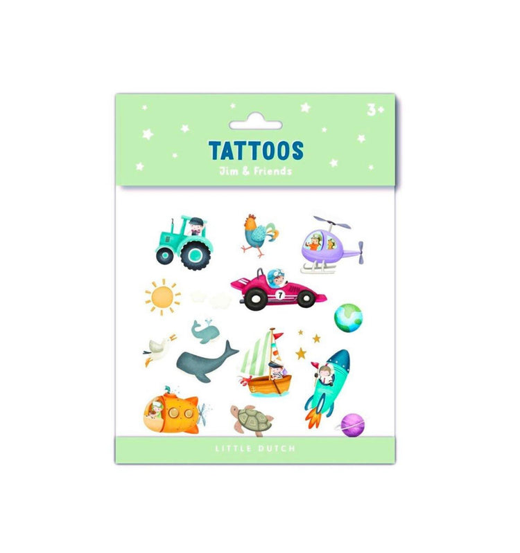 Tatuajes Temporales Jim & Friends
Little Dutch