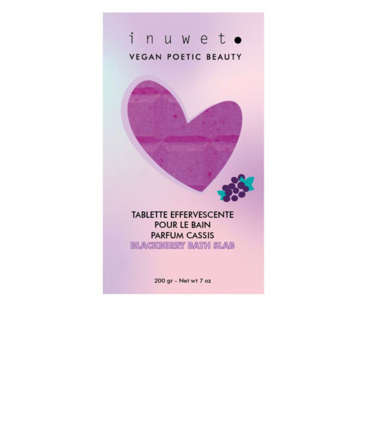 Tableta Efervescente para baño de Grosella Negra Vegana Inuwet