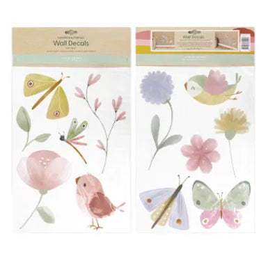 Vinilos decorativos little dutch flowers and butterflies
