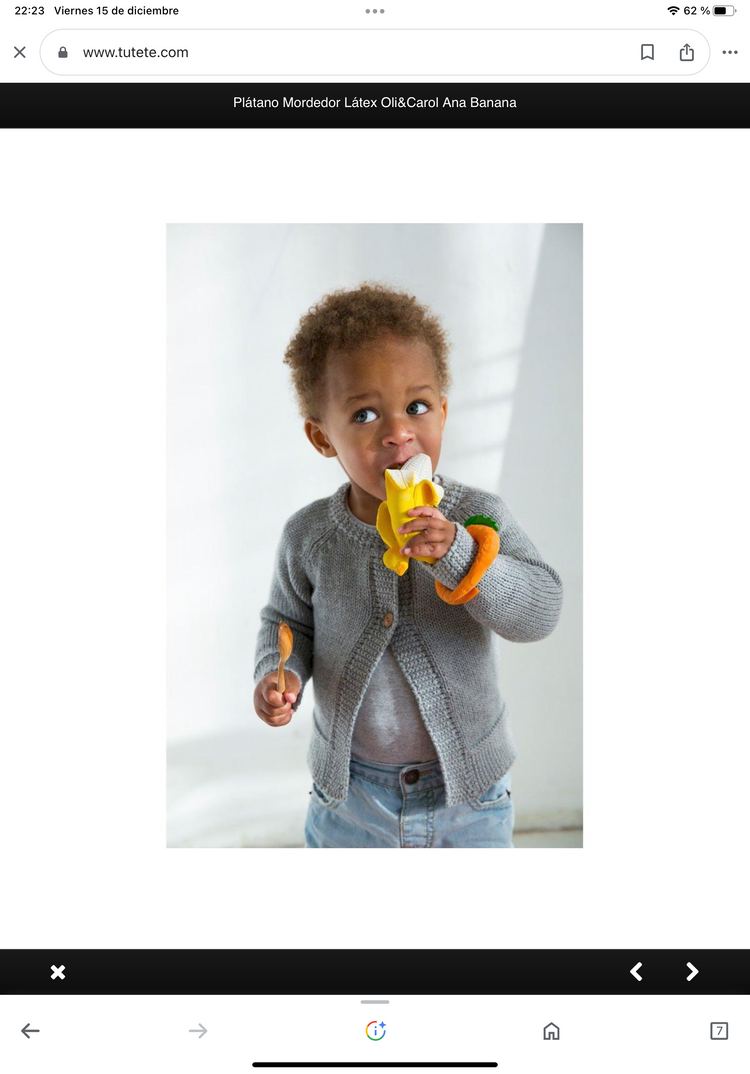 Plátano Mordedor Látex Oli&Carol Ana Banana
Oli & Carol