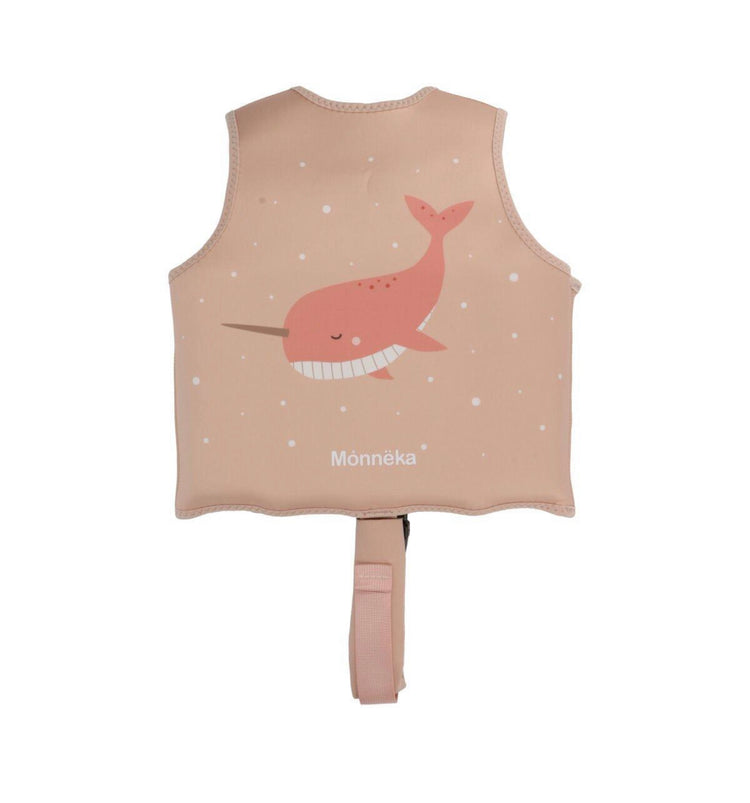 Chaleco Flotador Aprendizaje Narval Peach Monnëka