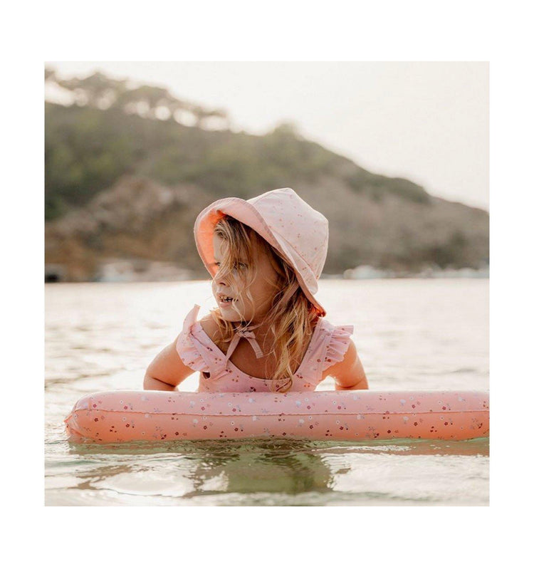 Gorro Reversible Pequeñas Flores Rosas Little Dutch