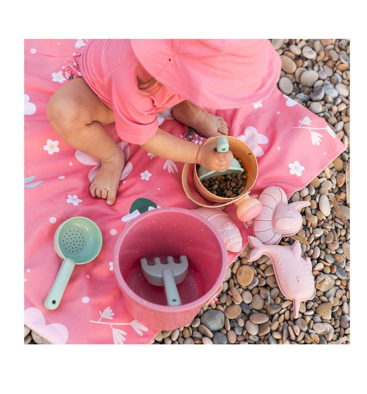 Set de Juguetes de Playa Cubo Rosa Monnëka