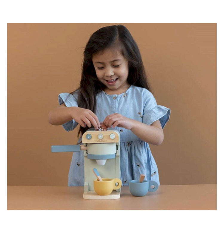 Cafetera de Madera Cápsulas Little Dutch