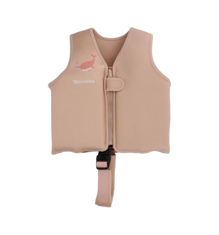 Chaleco Flotador Aprendizaje Narval Peach Monnëka