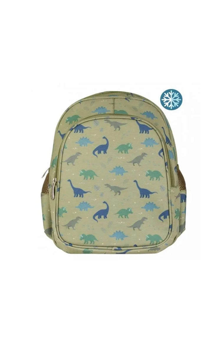 Mochila con Bolsillo Térmico Dinosaurios A Little Lovely Company