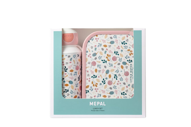 PACK DE ALMUERZO CAMPUS BOTELLA FLORES LITTLE DUTCH