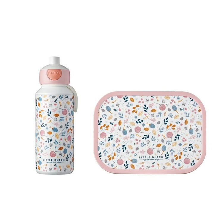 PACK DE ALMUERZO CAMPUS BOTELLA FLORES LITTLE DUTCH