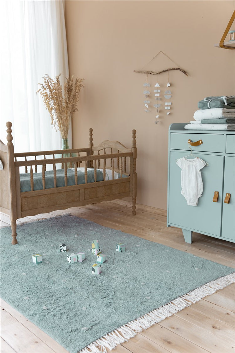 ALFOMBRA PUNTOS MENTA LITTLE DUTCH