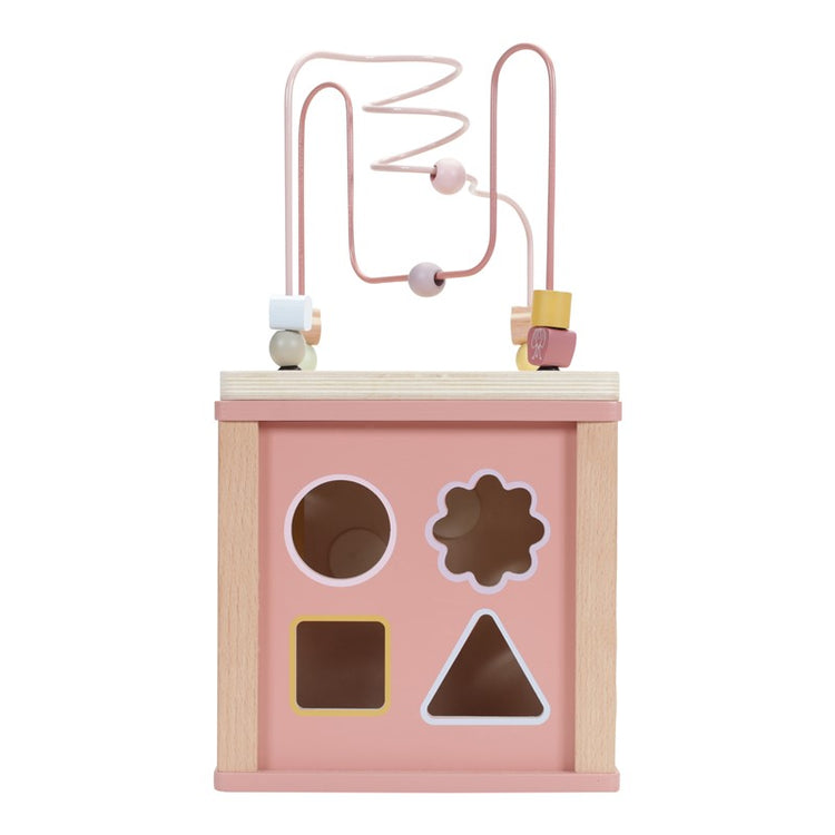 CUBO DE ACTIVIDADES FLOWERS ROSA LITTLE DUTCH