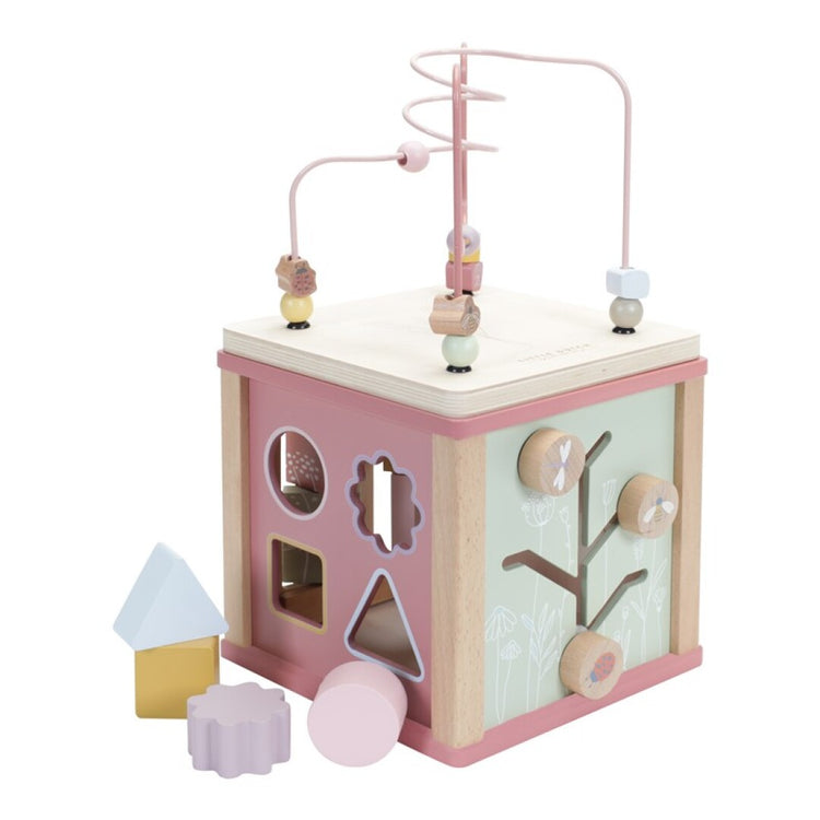 CUBO DE ACTIVIDADES FLOWERS ROSA LITTLE DUTCH