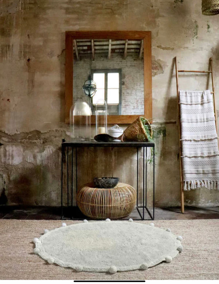 ALFOMBRA LAVABLE BUBBLY OLIVE - NATURAL