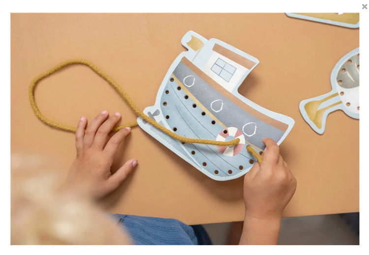 Tarjetas para enlazar cordones Sailors Little Dutch