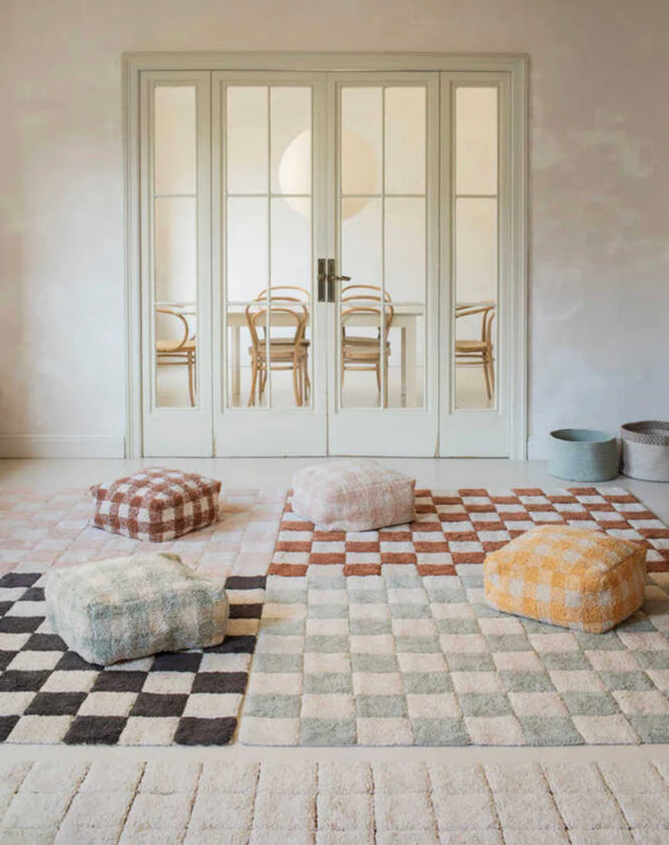 ALFOMBRA LAVABLE KITCHEN TILES BLUE SAGE LORENA CANALS