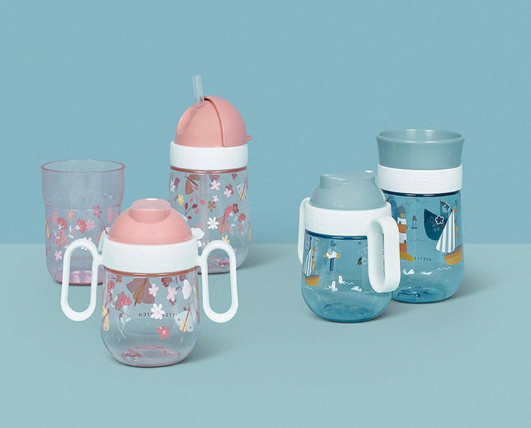 Vaso Infantil Mio Flores y Mariposas 250ml Mepal