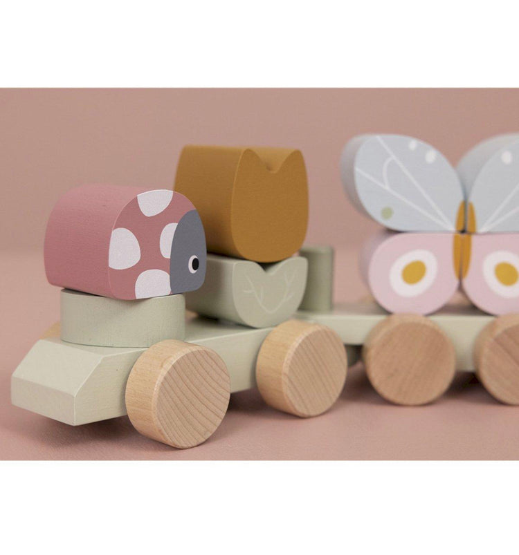 Tren Apilable Flores y Mariposas Little Dutch