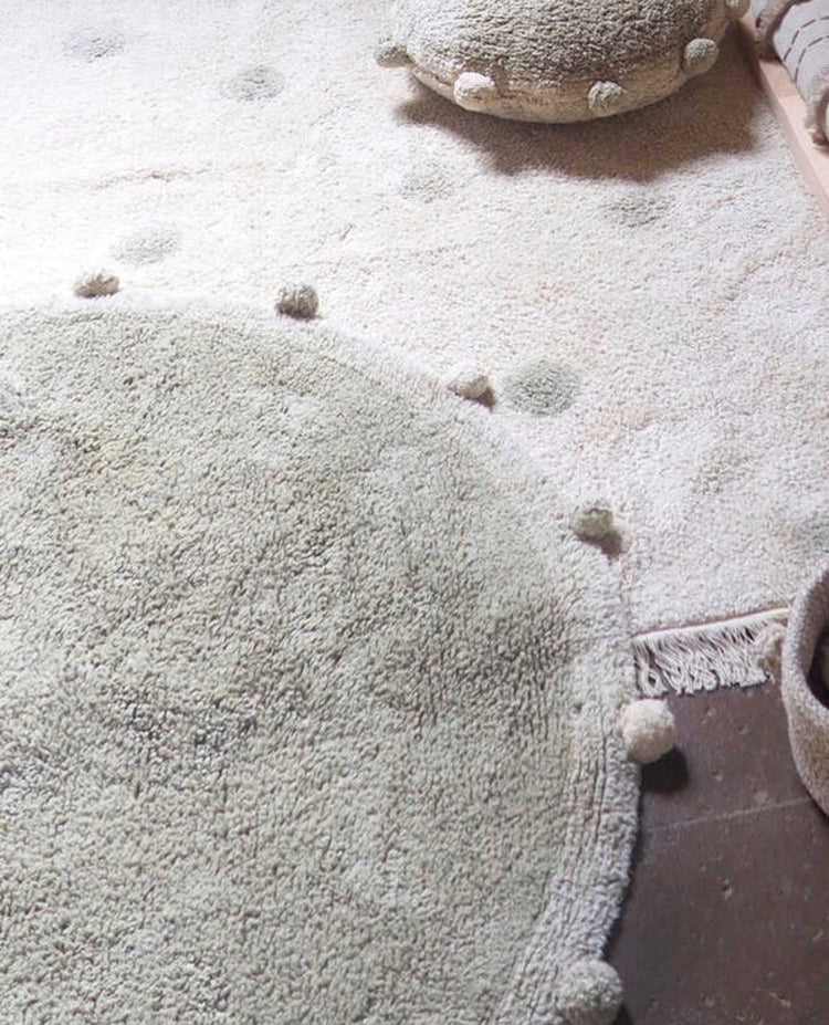 ALFOMBRA LAVABLE BUBBLY OLIVE - NATURAL