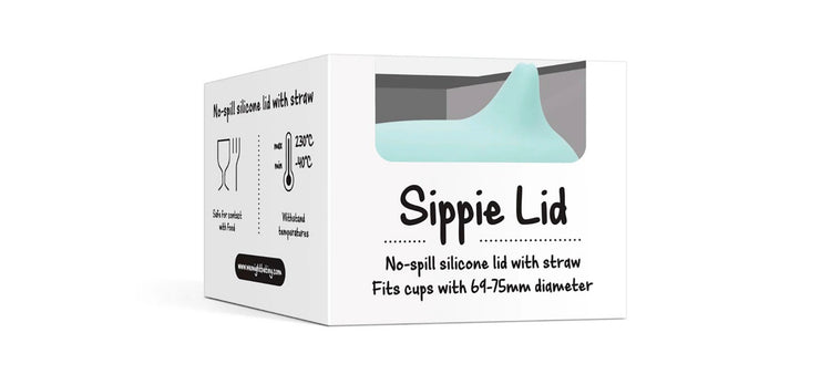 Tapa Sippie para Vaso Silicona Menta We Might Be Tiny