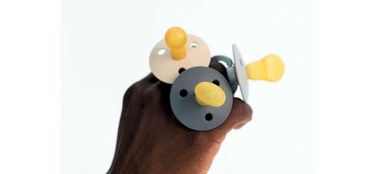 2 Chupetes BIBS Colour Simétrica Sand/Iron BIBS