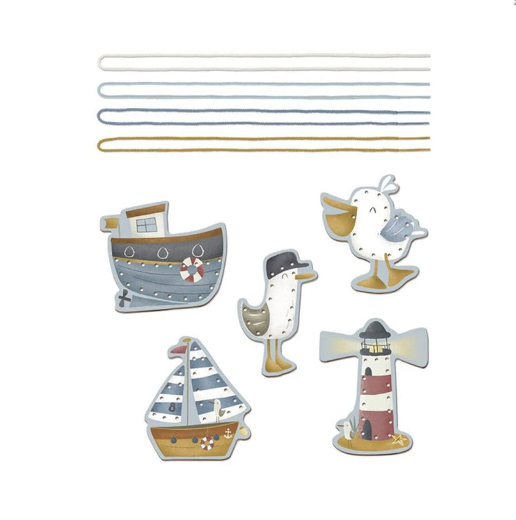Tarjetas para enlazar cordones Sailors Little Dutch