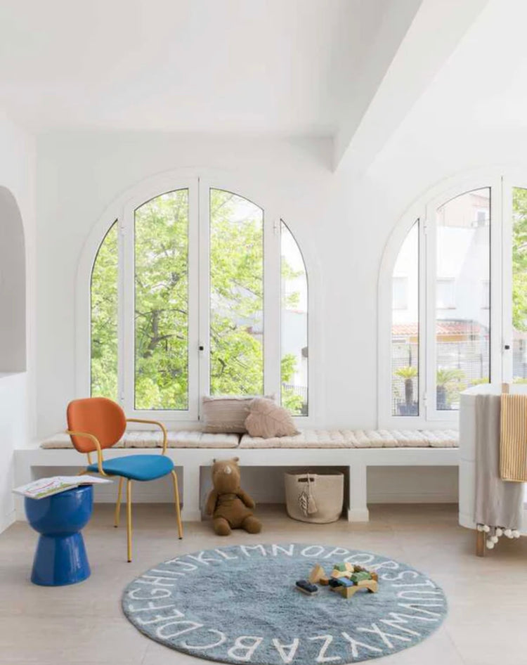 ALFOMBRA LAVABLE ABC NATURAL VINTAGE BLUE