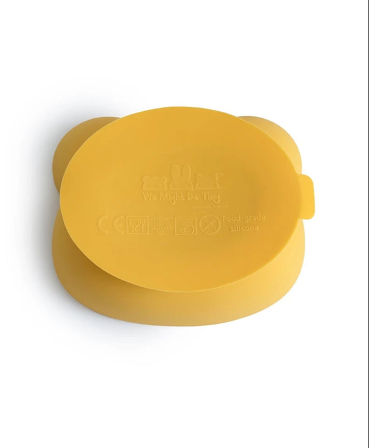 Bol con Ventosa y Tapa Oso Amarillo